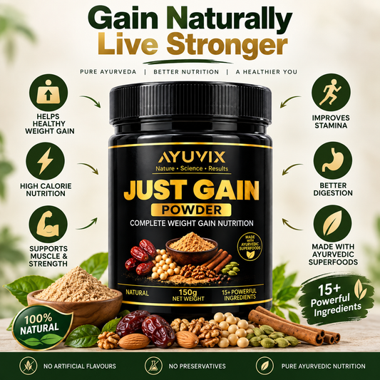 Ayuvix Just Gain Powder | 2 Month Pack