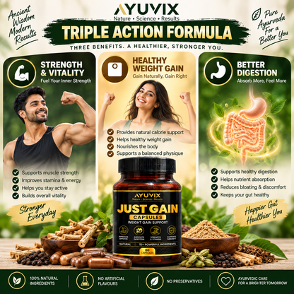 Ayuvix Just Gain Capsule